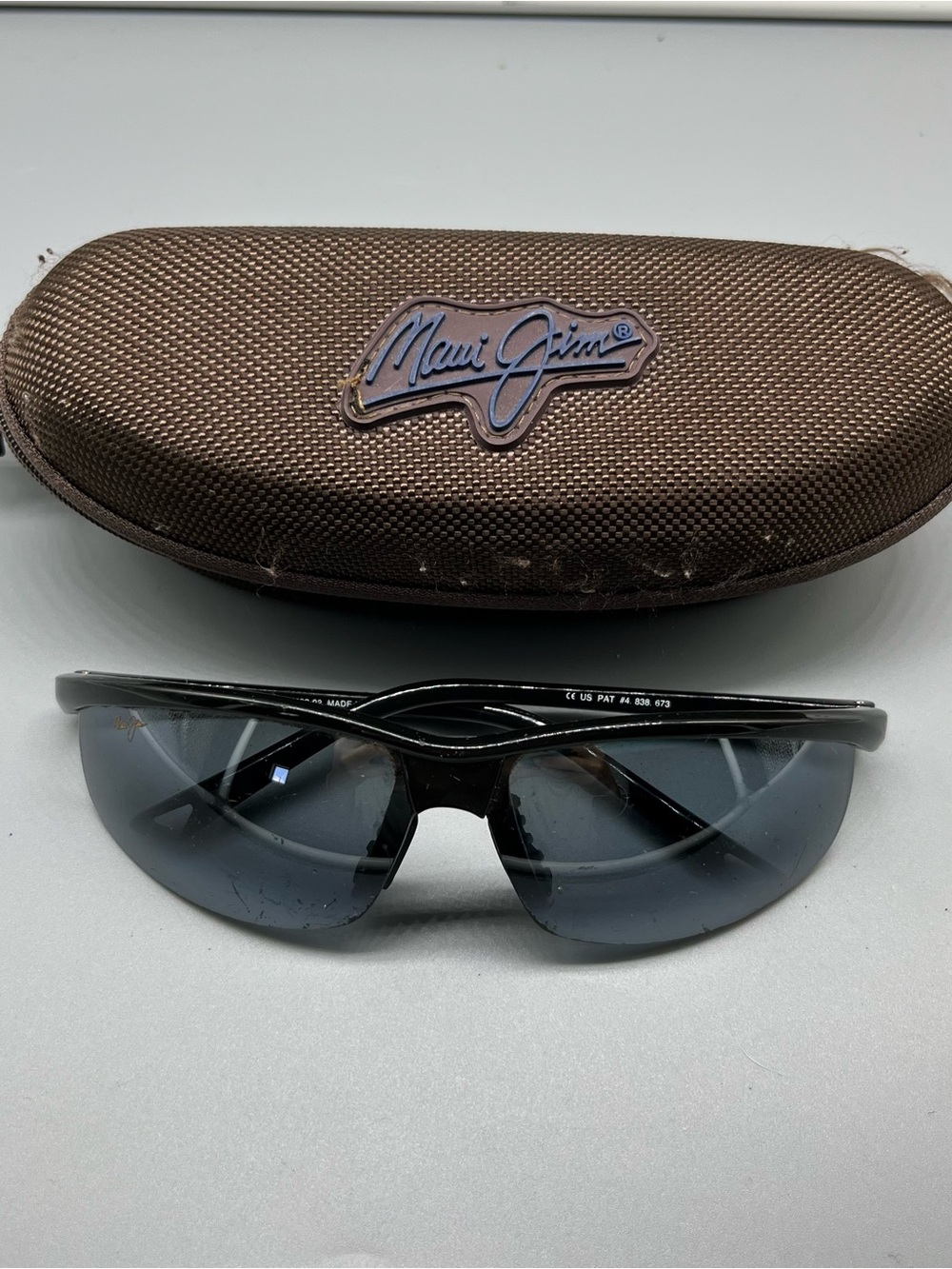 Maui Jim Sunglasses Sunset MJ 402 02 FRAME ONLY Black Made in Japan
